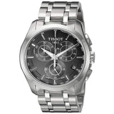 Tissot Couturier Chronograph Black Dial Silver Steel Strap Watch For Men - T035.617.11.051.00 Authentic Buy Shop Now