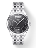 Tissot T Classic T One Automatic Black Dial Silver Steel Strap Watch For Men - T038.430.11.057.00 Authentic Buy Shop Now