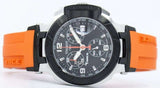 Tissot T Race Chronograph Black Dial Orange Rubber Strap Watch for Women - T048.217.27.057.00 Authentic Buy Shop Now