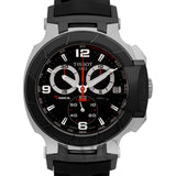 Tissot T Race Chronograph Black Dial Black Rubber Strap Watch for Men - T048.417.27.057.00 Authentic Buy Shop Now