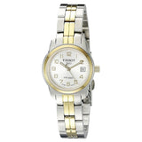 Tissot T Classic PR100 White Dial Two Tone Steel Strap Watch For Women - T049.210.22.032.00 Authentic Buy Shop Now