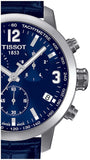 Tissot PRC 200 Chronograph Blue Dial Blue Leather Strap Watch For Men - T055.417.16.047.00 Authentic Buy Shop Now