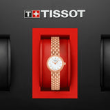 Tissot T Lady Lovely Mother of Pearl Dial Rose Gold Steel Strap Watch For Women - T058.009.33.111.00 Authentic Buy Shop Now