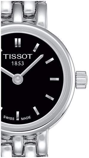 Tissot T Lady Lovely Black Dial Silver Steel Strap Watch For Women - T058.009.11.051.00 Authentic Buy Shop Now