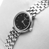Tissot T Lady Lovely Black Dial Silver Steel Strap Watch For Women - T058.009.11.051.00 Authentic Buy Shop Now