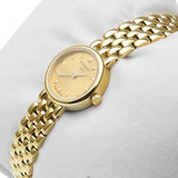 Tissot Lovely Gold Dial Gold Steel Strap Watch For Women - T058.009.33.021.00 Authentic Buy Shop Now