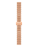 Tissot T Lady Lovely Silver Dial Rose Gold Steel Strap Watch For Women - T058.009.33.031.01 Authentic Buy Shop Now