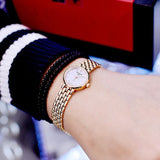 Tissot T Lady Lovely Mother of Pearl Dial Rose Gold Steel Strap Watch For Women - T058.009.33.111.00 Authentic Buy Shop Now