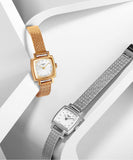 Tissot Lovely Square Silver Dial Silver Mesh Bracelet Watch For Women - T058.109.11.036.00 Authentic Buy Shop Now