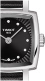 Tissot Lovely Square Quartz Diamonds Black Dial Black Leather Strap Watch For Women - T058.109.16.056.00 Authentic Buy Shop Now