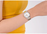 Tissot T Classic Tradition Lady White Dial Two Tone Steel Strap Watch For Women - T063.210.22.037.01 Authentic Buy Shop Now