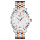 Tissot T Classic Tradition Lady White Dial Two Tone Steel Strap Watch For Women - T063.210.22.037.01 Authentic Buy Shop Now