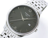 Tissot T Classic Tradition Grey Dial Silver Steel Strap Watch For Men - T063.610.11.067.00 Authentic Buy Shop Now