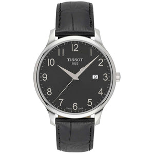 Tissot T Classic Tradition Black Dial Black Leather Strap Watch For Men - T063.610.16.052.00 Authentic Buy Shop Now