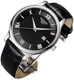 Tissot T Classic Tradition Quartz Black Dial Black Leather Strap Watch For Men - T063.610.16.058.00 Authentic Buy Shop Now
