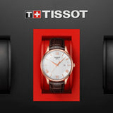 Tissot T Classic Tradition Silver Dial Brown Leather Strap Watch For Men - T063.610.36.038.00 Authentic Buy Shop Now