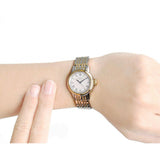 Tissot Carson Lady White Dial Two Tone Steel Strap Watch For Women - T085.210.22.013.00 Authentic Buy Shop Now