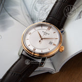 Tissot Bridgeport Lady White Dial Brown Leather Strap Watch For Women - T097.010.26.118.00 Authentic Buy Shop Now