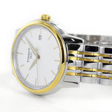 Tissot T Classic Carson Quartz White Dial Two Tone Steel Strap Watch for Men - T085.410.22.011.00 Authentic Buy Shop Now