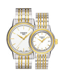 Tissot T Classic Carson Quartz White Dial Two Tone Steel Strap Watch for Men - T085.410.22.011.00 Authentic Buy Shop Now