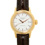 Tissot Carson Automatic White Dial Brown Leather Strap Watch For Women - T085.207.36.011.00 Authentic Buy Shop Now