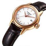 Tissot Carson Lady Steel Quartz Brown Leather Strap Watch For Women - T085.210.36.011.00 Authentic Buy Shop Now