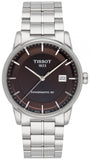 Tissot Luxury Powermatic 80 Brown Dial Silver Steel Strap Watch For Men - T086.407.11.291.00 Authentic Buy Shop Now