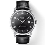 Tissot Luxury Powermatic 80 Black Dial Black Leather Strap Watch For Men - T086.407.16.057.00 Authentic Buy Shop Now