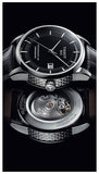 Tissot T Classic Luxury Powermatic 80 Black Dial Black Leather Strap Watch For Men - T086.408.16.051.00 Authentic Buy Shop Now