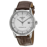 Tissot Luxury Powermatic 80 Silver Dial Brown Leather Strap Watch For Men - T086.407.16.031.00 Authentic Buy Shop Now
