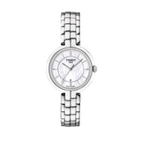 Tissot T Lady Flamingo Mother of Pearl White Dial Silver Steel Strap Watch For Women - T094.210.11.111.00 Authentic Buy Shop Now
