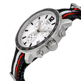 Tissot Quickster Chronograph NBA Toronto Raptors White Dial Two Tone NATO Strap Watch for Men - T095.417.17.037.16 Authentic Buy Shop Now