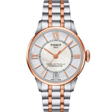 Tissot Chemin Des Tourelles Powermatic 80 Lady Silver Dial Two Tone Steel Strap Watch For Women - T099.207.22.118.02 Authentic Buy Shop Now