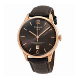 Tissot Chemin Des Tourelles Powermatic 80 Lady Brown Dial Brown Leather Strap Watch For Women - T099.207.36.447.00 Authentic Buy Shop Now