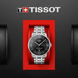 Tissot T Classic Chemin Des Tourelles Chronometer Black Dial Silver Steel Strap Watch For Men - T099.408.11.058.00 Authentic Buy Shop Now