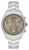 Tissot PR 100 Chronograph Grey Dial Silver Steel Strap Watch for Men - T101.417.11.071.00 Authentic Buy Shop Now