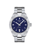 Tissot PR 100 Sport Blue Dial Silver Steel Strap Watch For Men - T101.610.11.041.00 Authentic Buy Shop Now