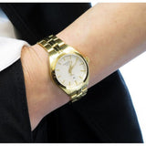 Tissot T Classic PR 100 Lady White Dial Gold Steel Strap Watch for Women - T101.210.33.031.00 Authentic Buy Shop Now