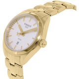 Tissot T Classic PR 100 Lady White Dial Gold Steel Strap Watch for Women - T101.210.33.031.00 Authentic Buy Shop Now
