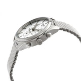 Tissot PR 100 Chronograph White Dial Silver Mesh Bracelet Watch For Men - T101.417.11.031.02 Authentic Buy Shop Now