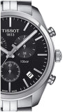 Tissot T Classic PR 100 Chronograph Black Dial Silver Steel Strap Watch for Men - T101.417.11.051.00 Authentic Buy Shop Now