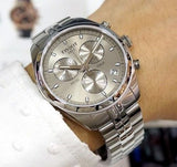 Tissot PR 100 Chronograph Grey Dial Silver Steel Strap Watch for Men - T101.417.11.071.00 Authentic Buy Shop Now