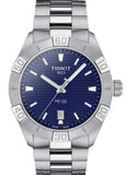 Tissot PR 100 Sport Blue Dial Silver Steel Strap Watch For Men - T101.610.11.041.00 Authentic Buy Shop Now
