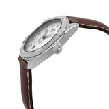Tissot PR 100 Sport Silver Dial Brown Leather Strap Watch For Men - T101.610.16.031.00 Authentic Buy Shop Now