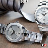 Tissot PR 100 Sport Chic Silver Dial Silver Steel Strap Watch for Women - T101.910.11.031.00 Authentic Buy Shop Now