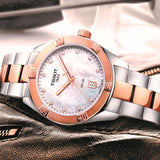 Tissot PR 100 Sport Chic Diamonds Mother of Pearl Dial Two Tone Steel Strap Watch for Women - T101.910.22.116.00 Authentic Buy Shop Now
