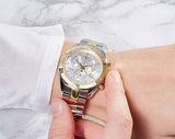 Tissot PR 100 Sport Chic Chronograph Silver Dial Two Tone Steel Strap Watch For Women - T101.917.22.031.00 Authentic Buy Shop Now