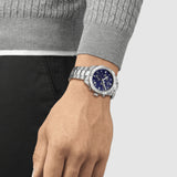 Tissot PR 100 Sport Quartz Chronograph Blue Dial Silver Steel Strap Watch For Men - T101.617.11.041.00 Authentic Buy Shop Now