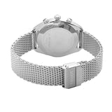 Tissot PR 100 Chronograph White Dial Silver Mesh Bracelet Watch For Men - T101.417.11.031.02 Authentic Buy Shop Now