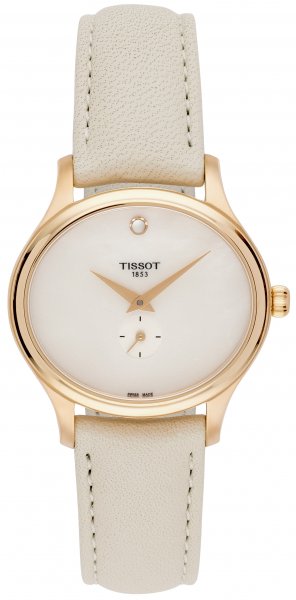 Tissot T Lady Bella Ora Mother of Pearl Dial Cream Leather Strap Watch for Women - T103.310.36.111.00 Authentic Buy Shop Now